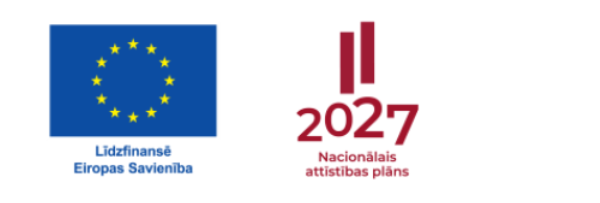 Līdzfinansē ES + NAP 2027 logo